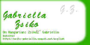 gabriella zsiko business card